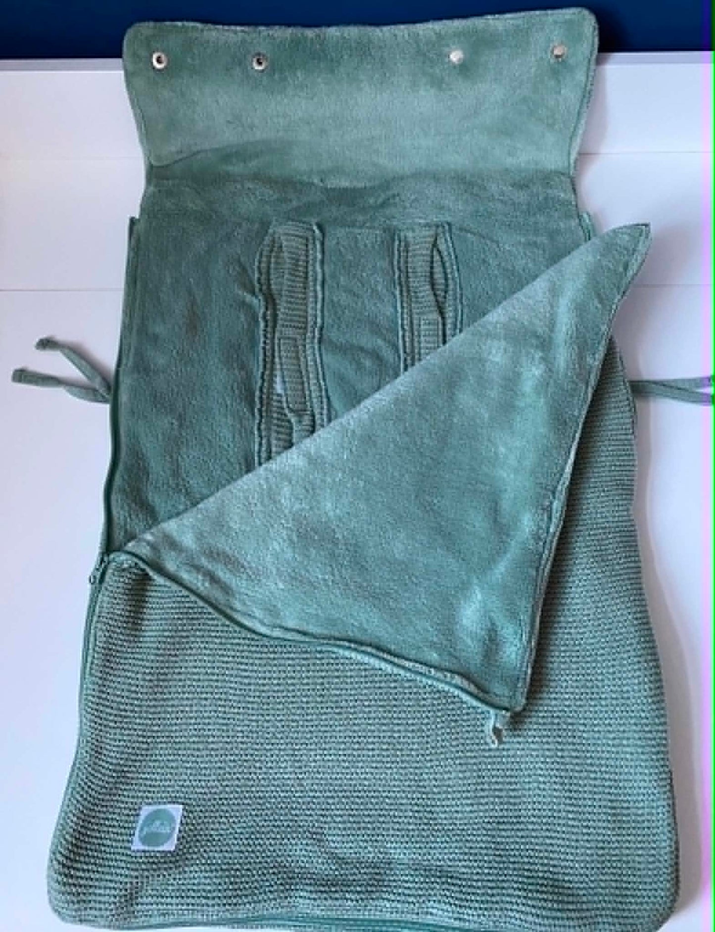 Jollein Voetenzak maxi cosi 0+ 3/5 punts | Basic Knit Forest Green