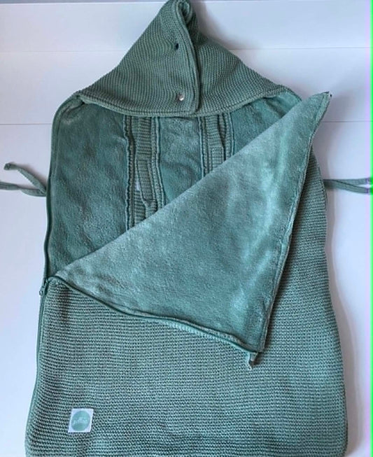 Jollein Voetenzak maxi cosi 0+ 3/5 punts | Basic Knit Forest Green